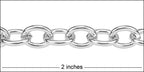 medium heavy cable chain SILVER PLATED