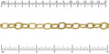 mixed rope etched chain GOLD