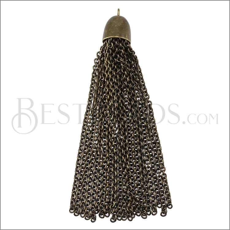 Dome Cap Tassel ANT BRASS - piece