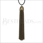 Dome Cap Tassel ANT BRASS - piece