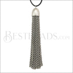Dome Cap Tassel ANT SILVER - piece