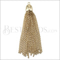 Dome Cap Tassel GOLD - piece