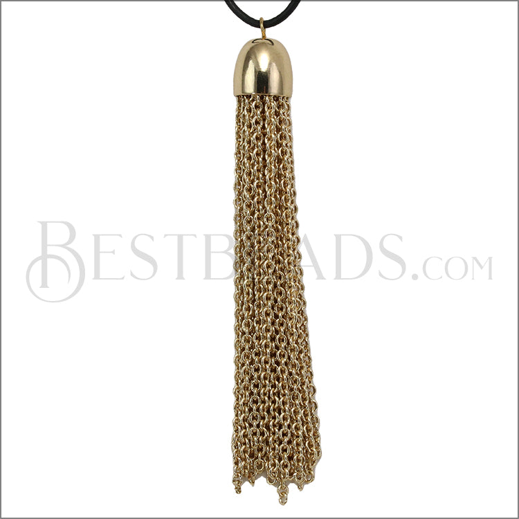 Dome Cap Tassel GOLD - piece