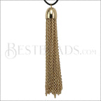 Dome Cap Tassel GOLD - piece