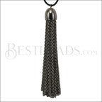 Dome Cap Tassel GUNMETAL - piece