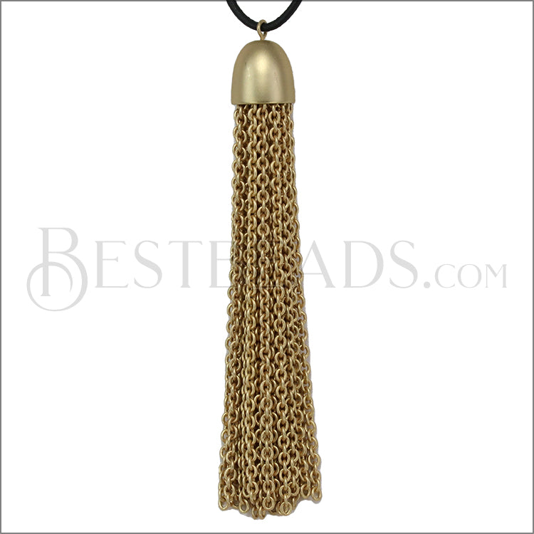 Dome Cap Tassel MATTE GOLD - piece