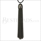 Dome Cap Tassel MATTE GUNMETAL - piece