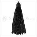 Dome Cap Tassel NITE BLACK - piece