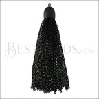 Dome Cap Tassel NITE BLACK - piece
