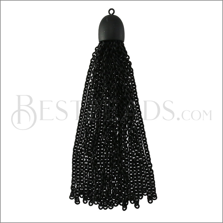 Dome Cap Tassel NITE BLACK - piece