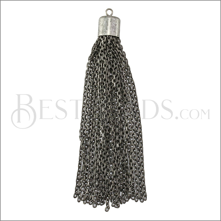 Cylinder Cap Tassel ANT SILVER - piece