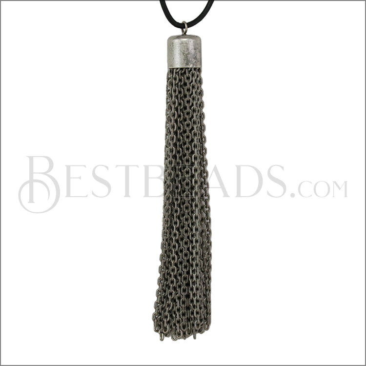Cylinder Cap Tassel ANT SILVER - piece