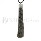 Cylinder Cap Tassel ANT SILVER - piece