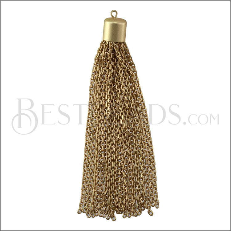 Cylinder Cap Tassel MATTE GOLD - piece