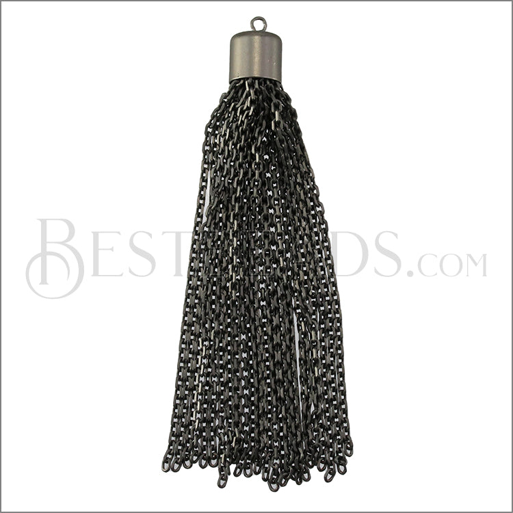 Cylinder Cap Tassel MATTE GUNMETAL - piece