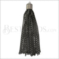 Cylinder Cap Tassel MATTE GUNMETAL - piece