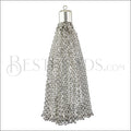 Cylinder Cap Tassel SILVER PLATE - piece