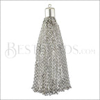 Cylinder Cap Tassel SILVER PLATE - piece