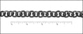 hammered washer chain MATTE GUNMETAL