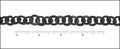 hammered washer chain NITE BLACK