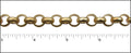 11mm Rolo chain MATTE GOLD ***5 METERS***
