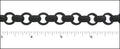 11mm Rolo chain NITE BLACK - ***5 METERS***