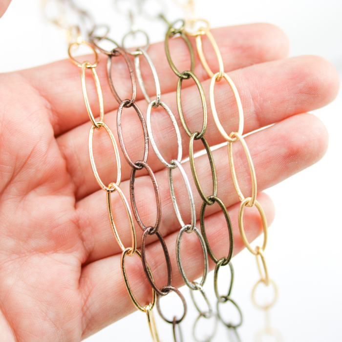 cable chain RAW BRASS