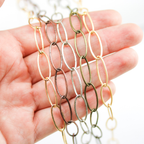 cable chain RAW BRASS