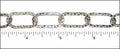 hammered oval ring chain ANT. SILVER