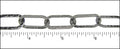 hammered oval ring chain GUNMETAL