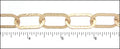 hammered oval ring chain MATTE GOLD