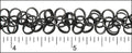 floating circles chain MATTE GUNMETAL