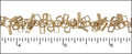 floating rectangles chain MATTE GOLD