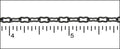 medium peanut chain MATTE GUNMETAL