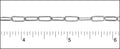 thin cable chain RHODIUM