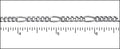 5:1 figaro chain RHODIUM