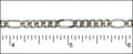 5:1 figaro chain ANT. SILVER