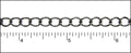 medium curb chain GUNMETAL