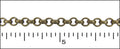 3mm rolo chain ANT. BRASS