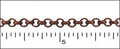 3mm rolo chain ANT. COPPER