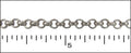 3mm rolo chain ANT. SILVER
