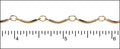 curved bar chain GOLD