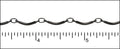 curved bar chain MATTE GUNMETAL