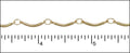 curved bar chain MATTE GOLD