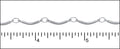 curved bar chain RHODIUM
