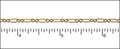 figure 8 chain MATTE GOLD