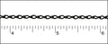 fine teardrop chain NITE BLACK