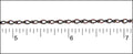 fine teardrop chain ANT. COPPER