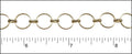 circle O chain MATTE GOLD