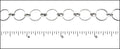circle O chain SILVER PLATED